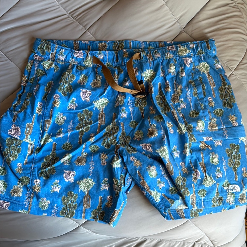 The North Face Blue Cactus Print Board Shorts